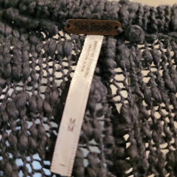 Free People Medium Pretty Pointelle Vee Sweater - Picture 3 of 4